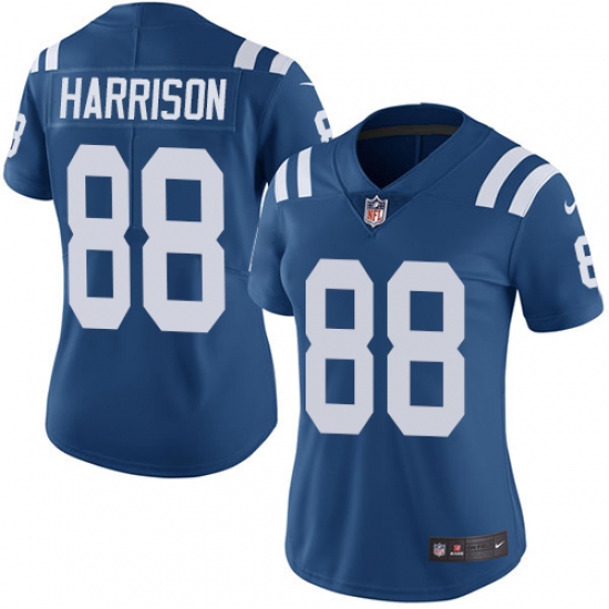 Women's Nike Indianapolis Colts 88 Marvin Harrison Royal Blue Team Color Vapor Untouchable Limited Player NFL Jersey