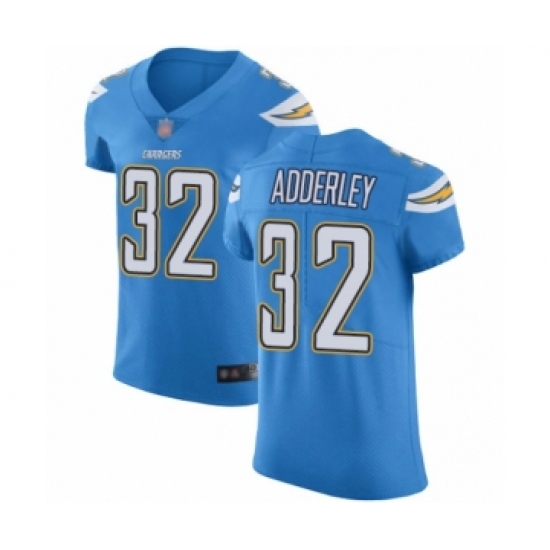 Men's Los Angeles Chargers 32 Nasir Adderley Electric Blue Alternate Vapor Untouchable Elite Player Football Jersey