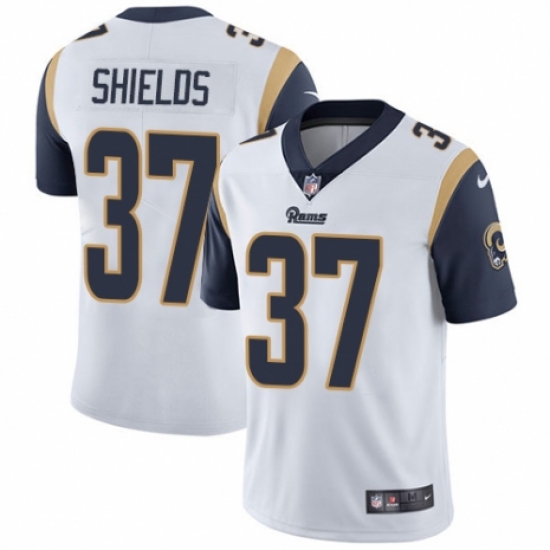 Men's Nike Los Angeles Rams 37 Sam Shields White Vapor Untouchable Limited Player NFL Jersey