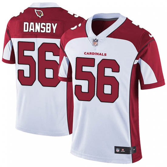 Men's Nike Arizona Cardinals 56 Karlos Dansby White Vapor Untouchable Limited Player NFL Jersey