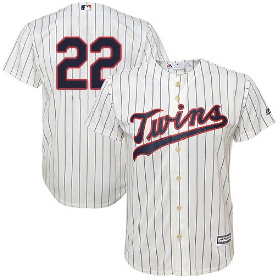 Youth Majestic Minnesota Twins 22 Miguel Sano Authentic Cream Alternate Cool Base MLB Jersey