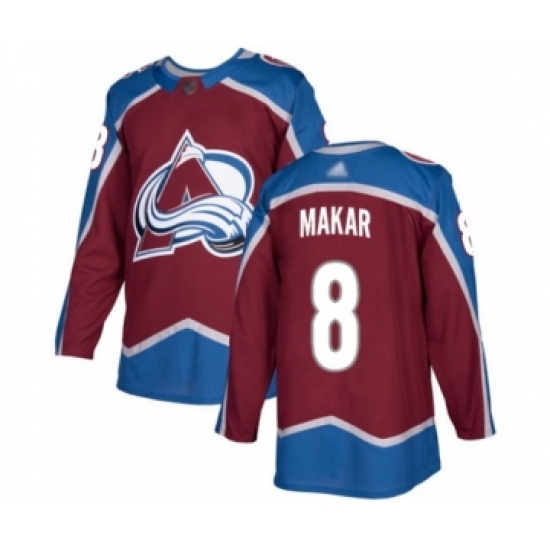 Men's Colorado Avalanche 8 Cale Makar Authentic Burgundy Red Home Hockey Jersey