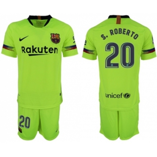 Barcelona 20 S.Roberto Away Soccer Club Jersey