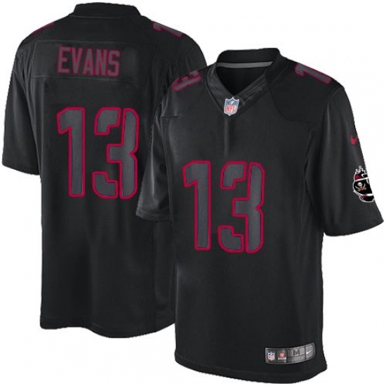 Men's Nike Tampa Bay Buccaneers 13 Mike Evans Limited Black Impact NFL Jersey