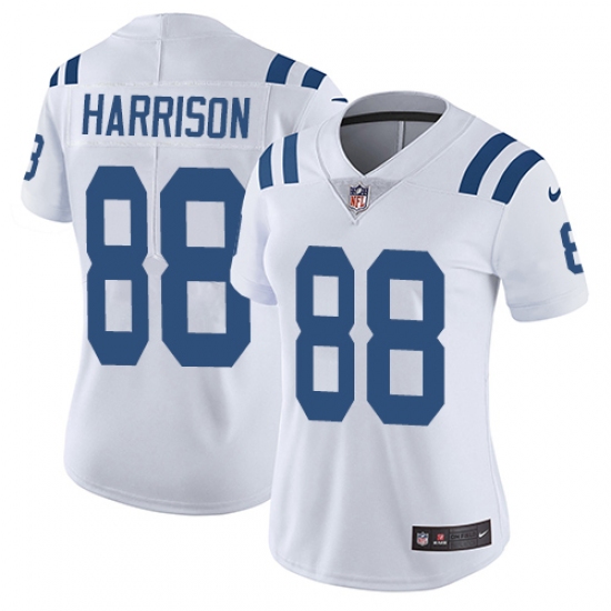 Women's Nike Indianapolis Colts 88 Marvin Harrison Elite White NFL Jersey