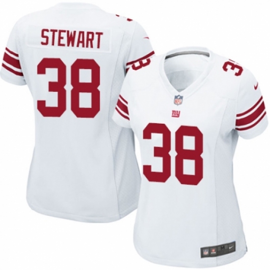 Women's Nike New York Giants 38 Jonathan Stewart Game White NFL Jersey
