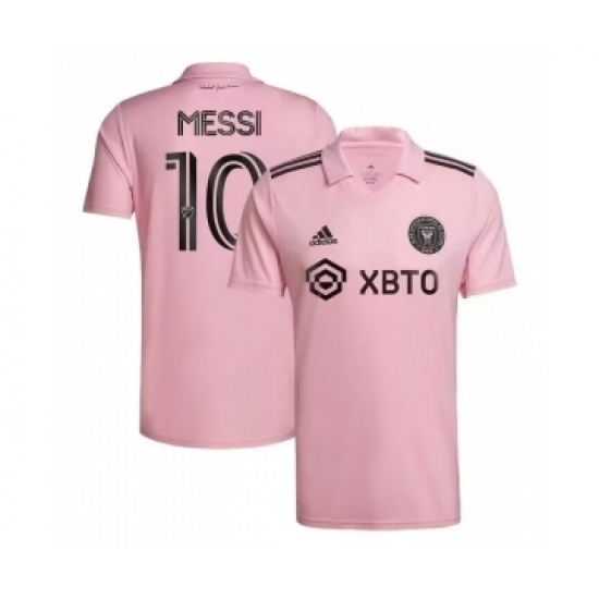 Youth Inter Miami CF 10 Lionel Messi Pink Soccer Jersey