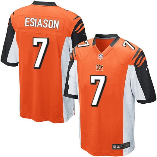 Men's Nike Cincinnati Bengals 7 Boomer Esiason Game Orange Alternate NFL Jersey