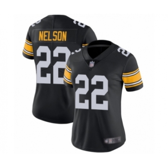 Women's Pittsburgh Steelers 22 Steven Nelson Black Alternate Vapor Untouchable Limited Player Football Jersey