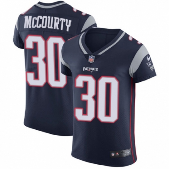 Men's Nike New England Patriots 30 Jason McCourty Navy Blue Team Color Vapor Untouchable Elite Player NFL Jersey