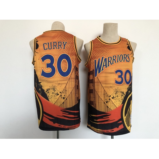 Men's Golden State Warriors 30 Stephen Curry San Francisco Basketbal Jersey