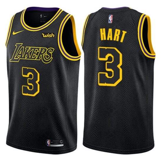 Youth Nike Los Angeles Lakers 3 Josh Hart Swingman Black NBA Jersey - City Edition