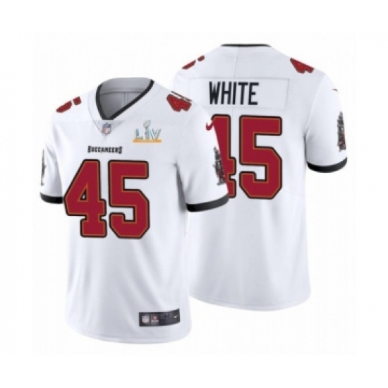 Youth Tampa Bay Buccaneers 45 Devin White White 2021 Super Bowl LV Jersey