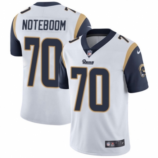 Youth Nike Los Angeles Rams 70 Joseph Noteboom White Vapor Untouchable Limited Player NFL Jersey
