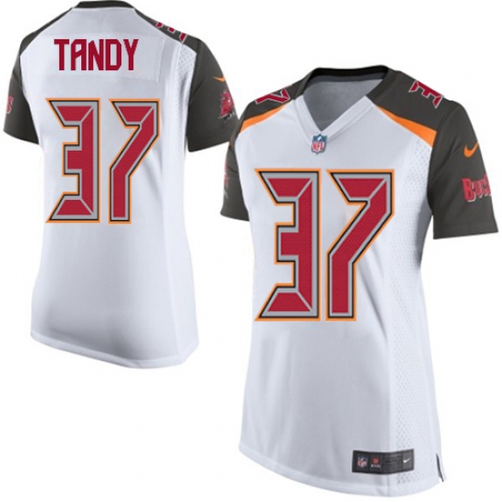 Women's Nike Tampa Bay Buccaneers 37 Keith Tandy Game White NFL Jersey