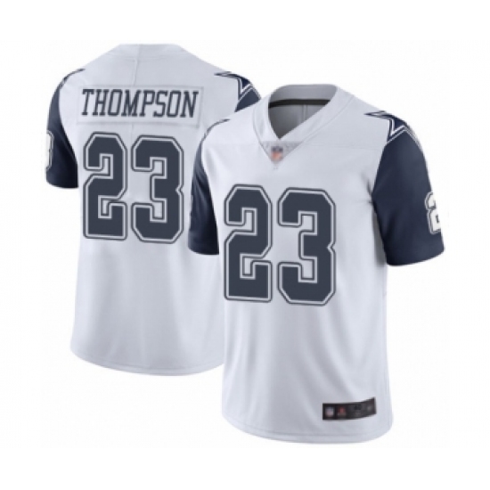 Men's Dallas Cowboys 23 Darian Thompson Limited White Rush Vapor Untouchable Football Jersey