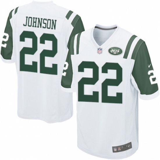 Men's Nike New York Jets 22 Trumaine Johnson Game White NFL Jersey