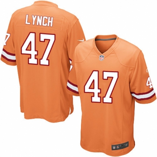 Men's Nike Tampa Bay Buccaneers 47 John Lynch Limited Orange Glaze Alternate NFL Jersey