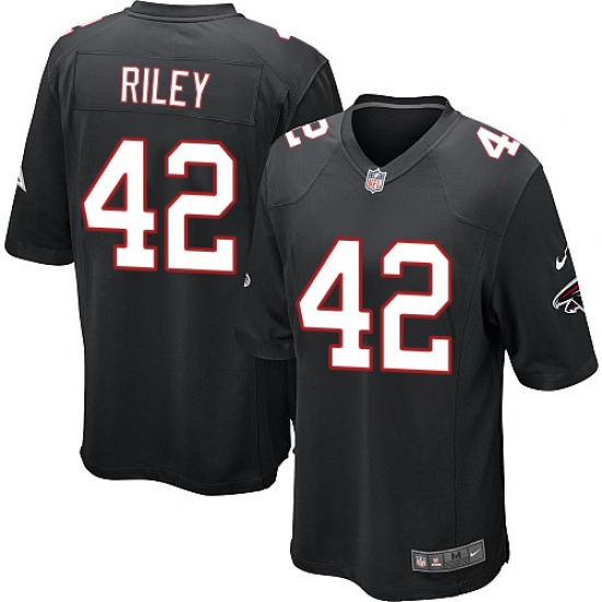 Men's Nike Atlanta Falcons 42 Duke Riley Game Black Alternate NFL Jersey