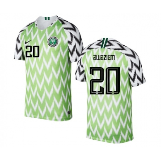Nigeria 20 AWAZIEM Home Soccer Country Jersey