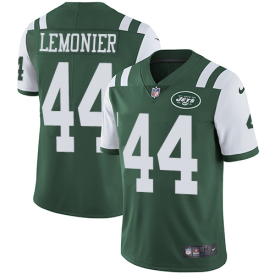 Youth Nike New York Jets 44 Corey Lemonier Elite Green Team Color NFL Jersey