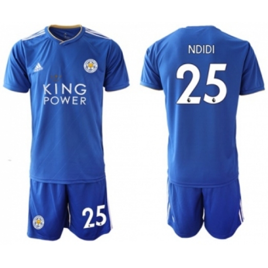 Leicester City 25 Ndidi Home Soccer Club Jersey