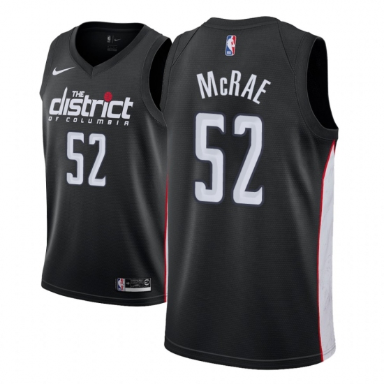Men NBA 2018-19 Washington Wizards 52 Jordan McRae City Edition Black Jersey