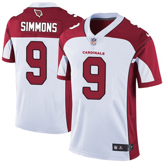 Youth Nike Arizona Cardinals 9 Isaiah Simmons White Stitched NFL Vapor Untouchable Limited Jersey