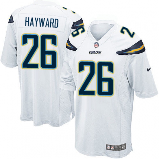 Men's Nike Los Angeles Chargers 26 Casey Hayward Game White NFL Jersey