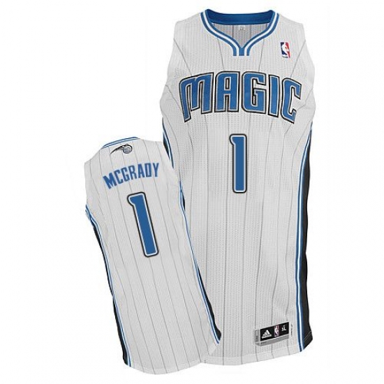 Men's Adidas Orlando Magic 1 Tracy Mcgrady Authentic White Home NBA Jersey