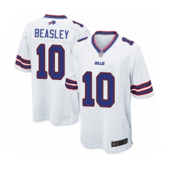 Men's Buffalo Bills 10 Cole Beasley Game White Football Jersey