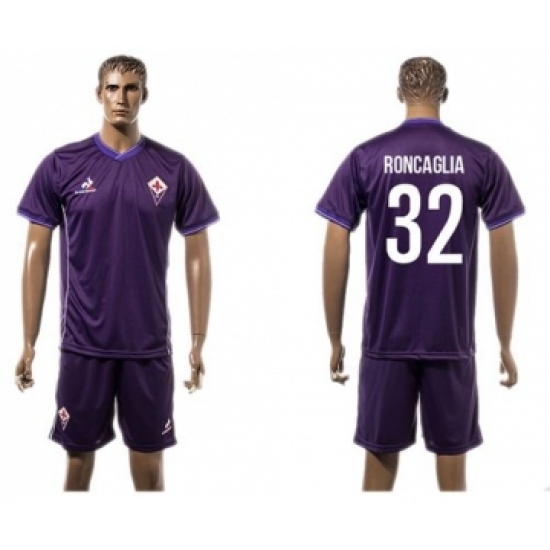 Florence 32 Roncaglia Home Soccer Club Jersey