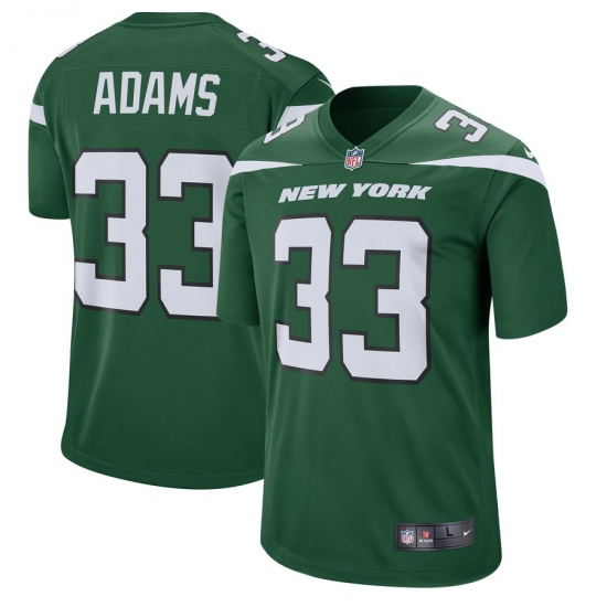 Men's New York Jets 33 Jamal Adams Nike Green Player Game Jersey