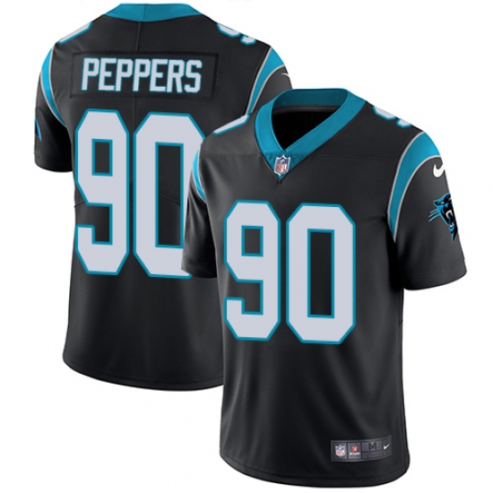 Men's Nike Carolina Panthers 90 Julius Peppers Black Team Color Vapor Untouchable Limited Player NFL Jersey