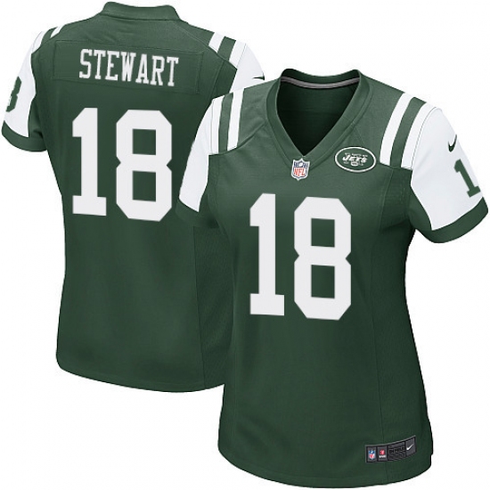 Women's Nike New York Jets 18 ArDarius Stewart Game Green Team Color NFL Jersey