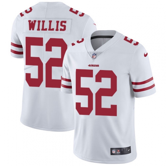 Men's Nike San Francisco 49ers 52 Patrick Willis White Vapor Untouchable Limited Player NFL Jersey