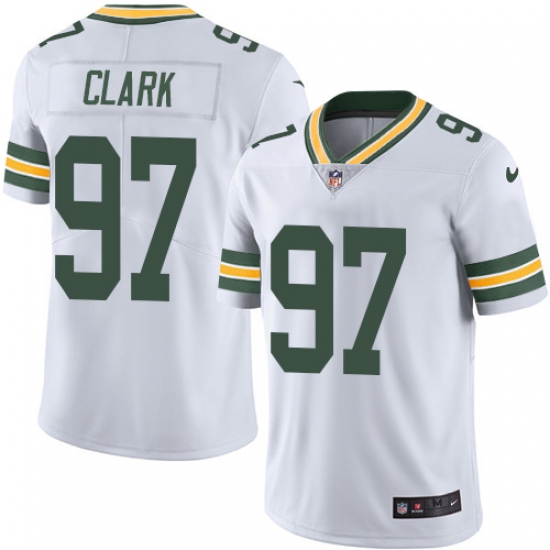 Youth Nike Green Bay Packers 97 Kenny Clark Elite White NFL Jersey
