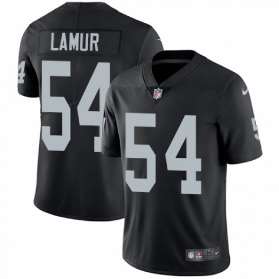 Youth Nike Oakland Raiders 54 Emmanuel Lamur Black Team Color Vapor Untouchable Limited Player NFL Jersey