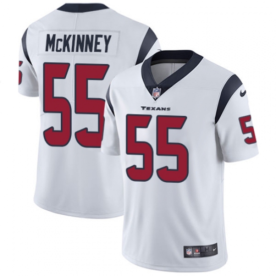 Men's Nike Houston Texans 55 Benardrick McKinney Limited White Vapor Untouchable NFL Jersey