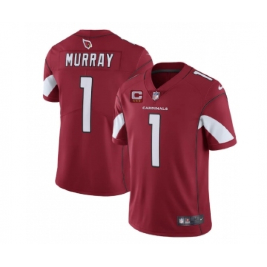Men's Arizona Cardinals 1 Kyler Murray Red 3-star C Patch apor Untouchable Limited Stitched NFL Jersey