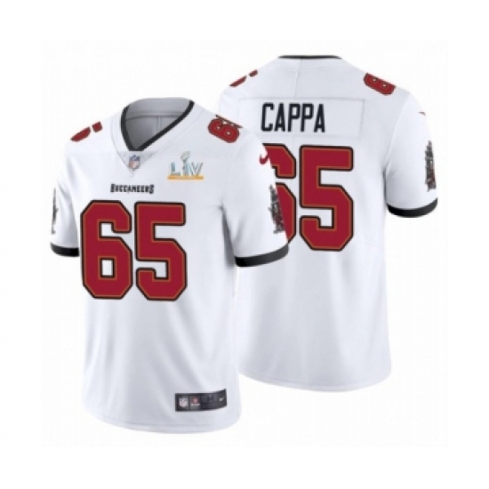 Men's Tampa Bay Buccaneers 65 Alex Cappa White 2021 Super Bowl LV Jersey