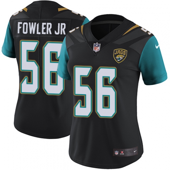 Women's Nike Jacksonville Jaguars 56 Dante Fowler Jr Black Alternate Vapor Untouchable Limited Player NFL Jersey