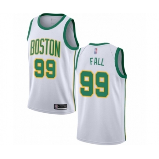 Youth Boston Celtics 99 Tacko Fall Swingman White Basketball Jersey - City Edition