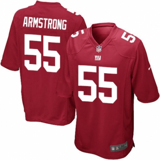 Men's Nike New York Giants 55 Ray-Ray Armstrong Game Red Alternate NFL Jersey