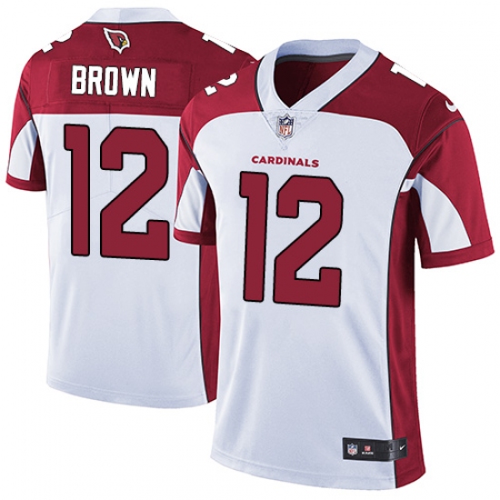 Men's Nike Arizona Cardinals 12 John Brown White Vapor Untouchable Limited Player NFL Jersey