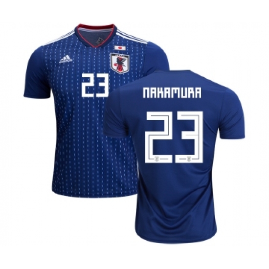 Japan 23 Nakamura Home Soccer Country Jersey