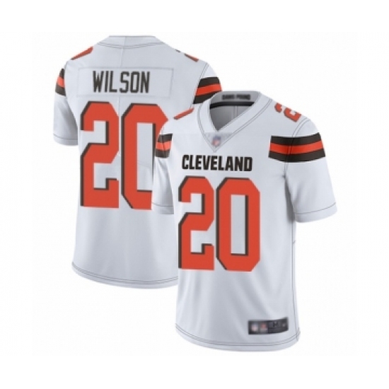 Youth Cleveland Browns 20 Howard Wilson White Vapor Untouchable Limited Player Football Jersey