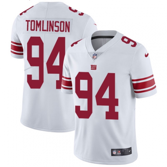 Men's Nike New York Giants 94 Dalvin Tomlinson White Vapor Untouchable Limited Player NFL Jersey