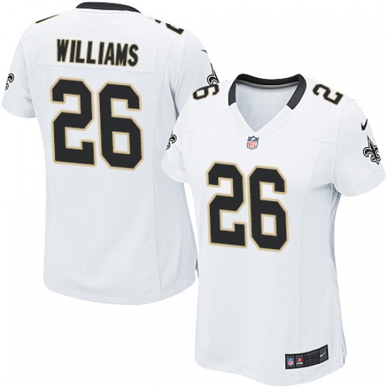 Women's Nike New Orleans Saints 26 P. J. Williams Game White NFL Jersey