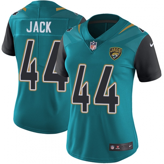 Women's Nike Jacksonville Jaguars 44 Myles Jack Elite Teal Green Team Color NFL Jersey